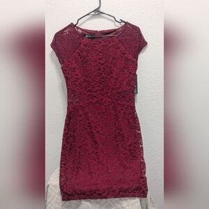 Party Cap Sleeve Lace Dress